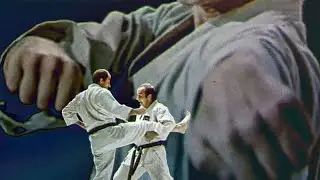 Кино Человек в зелёной кимано каратэ