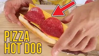 HOT DOG PIZZA, RECETA EN 5 MINUTOS