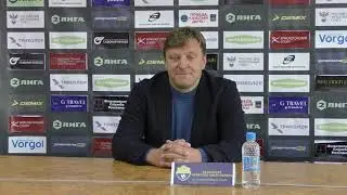 Пресс-конференция исполняющего обязанности главного тренера ФК Зоркий Камольцева Вячеслава