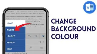 How To Change Background Colour In Word On Mobile | Full Guide