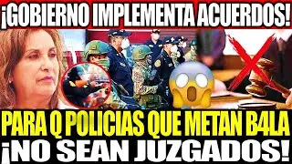 ¡QUIEREN REGRESAR A LOS AÑOS 90!GOBIERNO PROTEGERA A POLICIAS PARA  QUE METAN B4LA