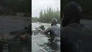Hunting a Bear from the Water