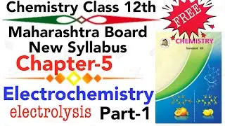 P1 ch-5 Electrochemistry class 12 chemistry HSC board new syllabus Electrolysis | ionic conduction
