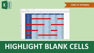 How To Highlight Blank Cells In Excel [Conditional Formatting] | Beginner Tutorial