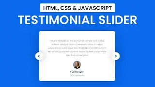 How to Create Animated Testimonial Box Slider with HTML, CSS, and JavaScript!