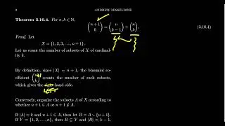 Proving Binomial Identities using Combinatorial Proof