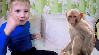 Даниэль и Лера показывают фокусы