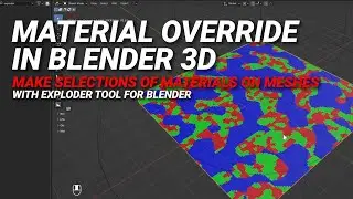 Material overrides / Matcap in Blender with Exploder Tool | #3danimation #3d #blender #b3d #mograph