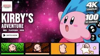[NES Longplay] Kirby's Adventure | 100% Completion | No Damage | Full Game Walkthrough | 4K