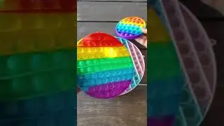 Large Rainbow Popping Fidget Toys