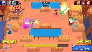 Piper knockout triple kill- Brawl Stars