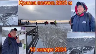 Красная Поляна 13 января 2024 Горки Город 2200 м