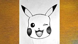 How To draw Pikachu step by step - Easy Drawing for beginners - Drawing Pikachu easy