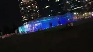Beautiful Blue Colour Light Up Tent At iLight SG Singapore 2023 I Light Marina Bay Sands 2023