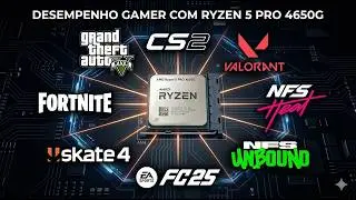 RYZEN 5 PRO 4650G -Teste de desempenho em jogos