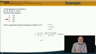 Series  Arithmetic and geometric progressions   Georgia Institute of Technology   Coursera