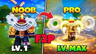 Going from Level 1 to Max Level | Awakened Dough | Unlocked God Human & Angel Race V4 Full Awakened