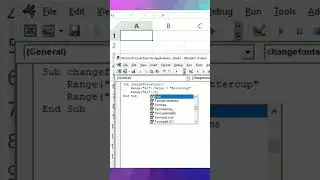 How to change font style by using VBA | Visual Basic Application