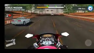 Moto rider go highway traffic level 4