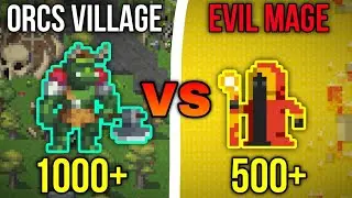 Orcs Village vs Evil Mage Who's Gonna Survive!! (WorldBox)