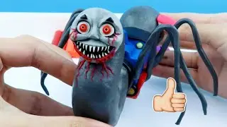 Thomas Train Engine.exe sculpture made from polymer clay / timelapse. Plastilina Tutorial 