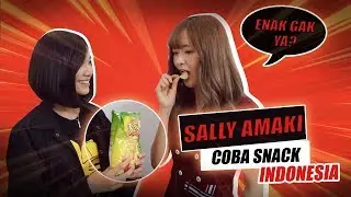 Pucchi JKT48 Tantang Sally Amaki Cobain Snack Indonesia