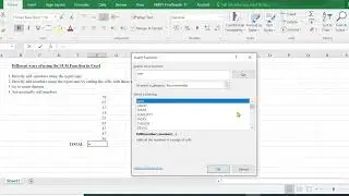 Sum Function in Excel