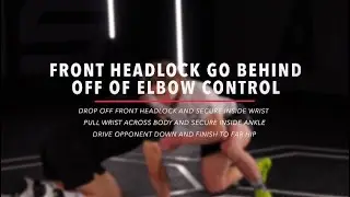 Amit Elor | Front Headlock Go Behind Off Of Elbow Control | Wrestling Technique