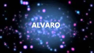 FELIZ CUMPLEAÑOS ALVARO!
