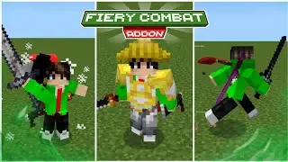 EPIC FIGHT Versi Mcpe!! | Fiery Combat Addon 1.21 (Juli 2024)