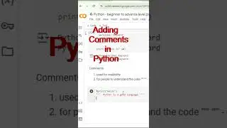 Python Commenting Hacks: Boost Your Code Readability Fast! #youtubeshorts #PythonComments#codingtips