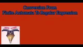 Conversion from Finite Automata to Regular Expression | Arden's Theorem (C95)