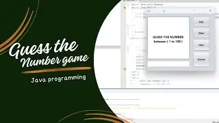 Guess the Number Game in Java  || Demo and Functionality