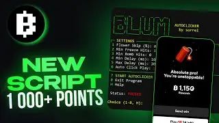 NEW BLUM SCRIPT - Auto Clicker GET 1000+ POINTS PER DROP GAME!