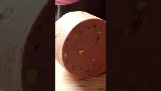Beef Mortadella w/pistachios and peppercorn