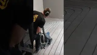 Frezowanie posadzki pod ogrzewanie podłogowe w domu jednorodzinnym