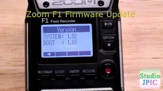 Upgrading the firmware of the Zoom F1 LP recorder