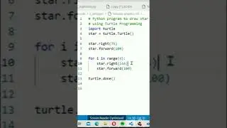star draw in the python. 