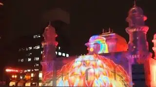 雪まつり2014　HTB広場のプロジェクションマッピング『輪廻転生』