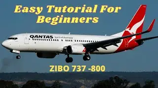 How To Create a Flight Plan with FMC Programming & Full Flight Tutorial- Zibo 737 800