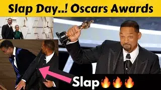 Will Smith Slaps..💪 Oscar Award..🏆 
