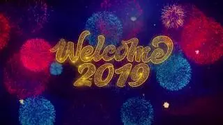 Футаж к новому году   Welcome 2019