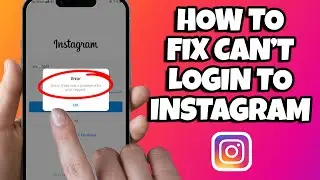 How To FIX Can't Login To Instagram! (2023) | Fix Instagram Login Error