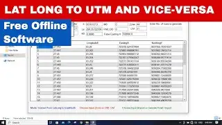 [GIS] Convert Latitude, Longitude To UTM and Vice-Versa | To KML | #free  #Opensource Software
