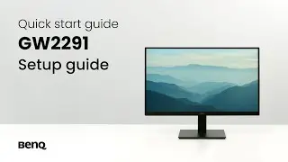 BenQ GW2291 monitor: Unboxing & quick start guide