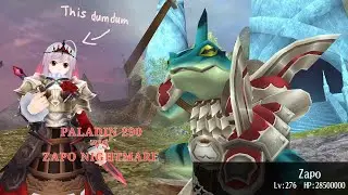 Solo Paladin VS Zapo(Nightmare) | Toram Online