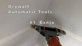 #1 Drywall automatic tools. How to tape drywall easy and fast using Banjo tool