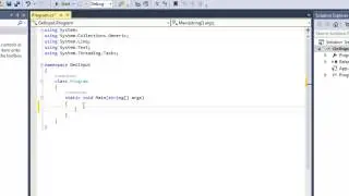 Create a Basic Console Application Visual Studio C# .Net - Video