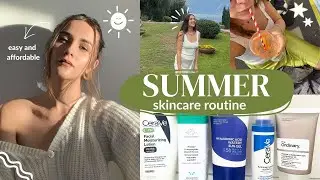My summer skincare routine for glowy skin 🔆  really affordable and easy