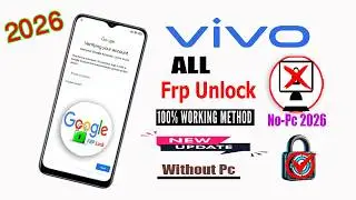 All Vivo Frp Bypass Google Account Lock Android 11/12/13/14 | All Vivo Frp Unlock 2026 | Without Pc